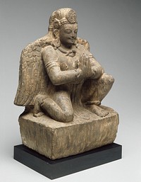 God Vishnu's Mount, Garuda, Kneeling with Hands in Gesture of Adoration (Anjalimudra)