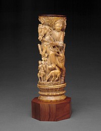Furniture Leg with Princely Equestrian Figure