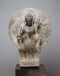 Kumara, the Youthful God of War on his Peacock Mount