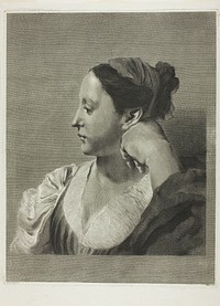A Young Woman in Profile by Giovanni Marco Pitteri