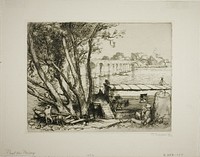 Poissy by Louis Auguste Lepère