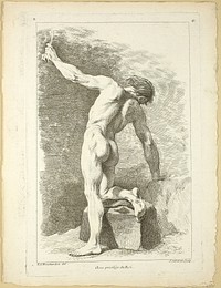 Figure, from Seconde livre de figures d’Academies gravées en Partie par les Professeurs de l’ Académie Royale by Pierre Soubeyran