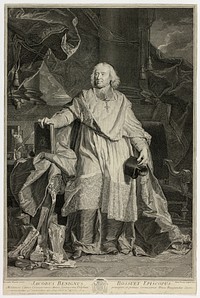 Portrait of Jacques Bénigne Bossuet, Bishop of Meaux by Pierre Drevet