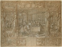 Marriage of Henry II and Catherine de' Medici, The Dowry by Antoine Caron