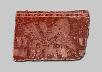 Mural Fragment Depicting a Maguey Bloodletting Ritual by Teotihuacan