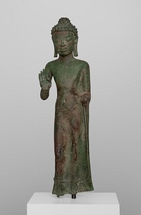 Buddha with Hand in Gesture of Teaching (Vitarkamudra)