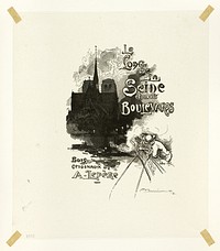 Frontispiece to Le Long de la Seine et des Boulevards by Pierre Desmoulins