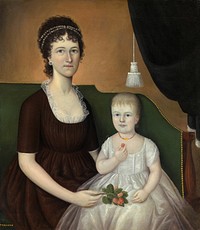 Elizabeth Grant Bankson Beatty (Mrs. James Beatty) and Her Daughter Susan by Joshua Johnson