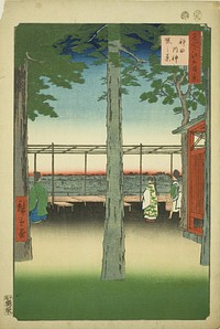 Dawn at Kanda Myojin Shrine (Kanda Myojin akebono no kei), from the series "One Hundred Famous Views of Edo (Meisho Edo hyakkei)" by Utagawa Hiroshige