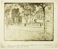 House Where Whistler Died by Joseph Pennell