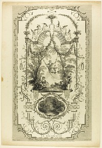 La Balanceuse, plate 98 from "L'Oeuvre d'Antoine Watteau" by Jacques Philippe Le Bas