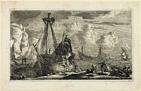 Merchant Ships by Reinier Zeeman, (Reinier Nooms)