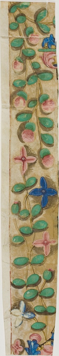 Illuminated Border with Flowers by Unknown illuminator