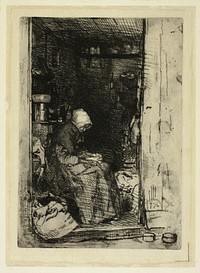 La Vieille aux Loques (The Old Woman with Rags) by James McNeill Whistler