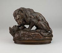 Lion Fighting a Serpent by Antoine Louis Barye