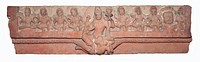 Door Lintel with God Vishnu on His Mount, Garuda, Flanked by the Nine Planetary Deities (Navagraha)
