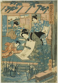 Great Prosperity at the Silk Farm (Kaikoya Daihanjono Zu) by Utagawa Kunisato