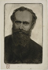 Portrait of Manet by Henri Charles Guérard