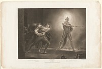 Hamlet, Horatio, Marcellus and the Ghost by Robert Thew