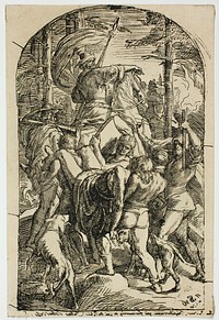 Hagen Leaves Siegfried's Body to be Carried Home from the Forest by Julius Schnorr von Carolsfeld