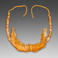 Necklace with a Pendant Depicting a Large Fish Eating a Smaller Fish by Colima