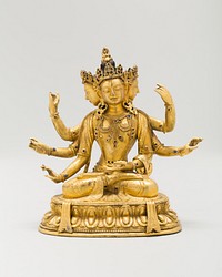 Deity from a Set of Five Pancharaksha Goddesses by Tibeto-Chinese