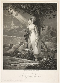 Saint Genevieve by Philibert Louis Debucourt