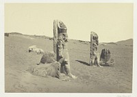 Colossi and Sphynx at Wady Saboua, Nubia by Francis Frith