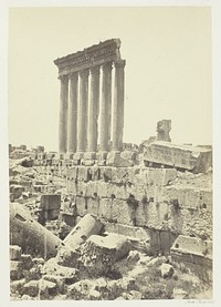 The Great Pillars at Baalbec by Francis Frith