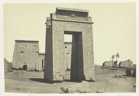 Sculptured Gateway, Karnac by Francis Frith