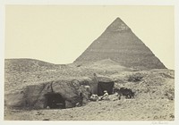 Rock-Tombs and Belzoni's Pyramid, Gizeh by Francis Frith