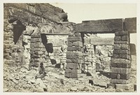 Portico of the Temple of Cerf Hossayn, Nubia by Francis Frith