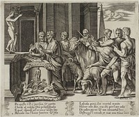 Psyche's Father Consulting the Oracle by Agostino dei Musi