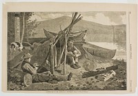 Camping Out in the Adirondack Mountains by Winslow Homer