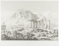 Corinth: Temple of Neptune and the Acrocorinth by Théodore Caruelle d' Aligny