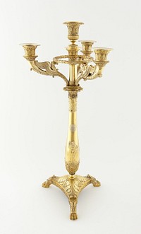 Four Light Candelabrum (one of a pair) by Martin-Guillaume Biennais (Silversmith)