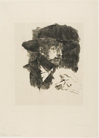 The Smoker by Wilhelm Leibl