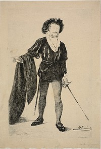Faure in the Role of Hamlet by Henri Charles Guérard