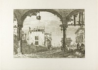 The Portico with the Lantern, from Vedute by Canaletto