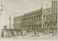 The Library, from Vedute by Canaletto
