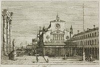 Imaginary View of S. Giacomo di Rialto, from Vedute by Canaletto