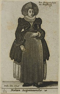 Strasbourg Woman by Wenceslaus Hollar