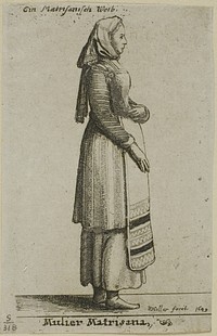 Hungarian Woman by Wenceslaus Hollar