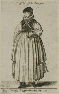 Strasbourg Woman by Wenceslaus Hollar