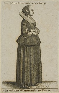 Viennese Woman by Wenceslaus Hollar