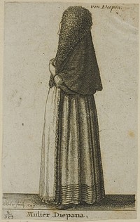 Dieppe Woman by Wenceslaus Hollar