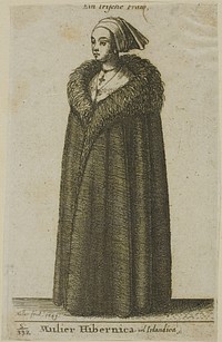 Irish Woman by Wenceslaus Hollar