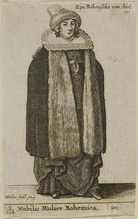 Bohemian Noblewoman by Wenceslaus Hollar