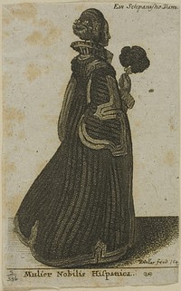 Spanish Noblewoman by Wenceslaus Hollar