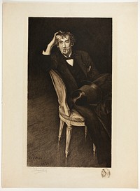 Portrait of Whistler by Jacques Reich